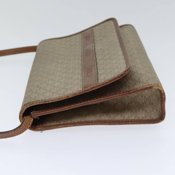 CELINE Macadam Canvas Shoulder Bag Beige - Picture 4 of 16